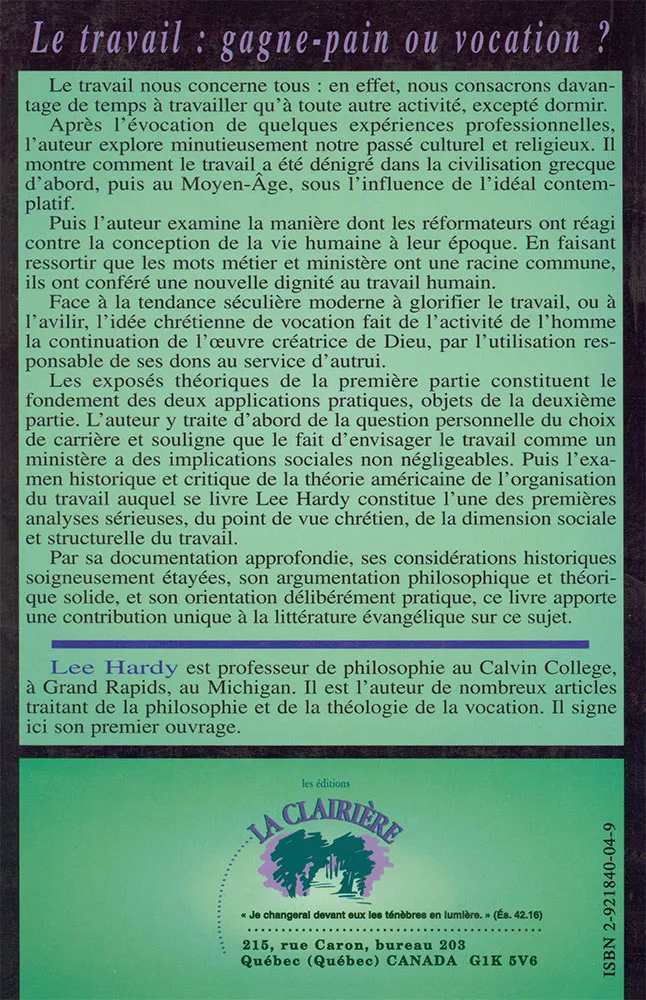 Trame de ce monde, La