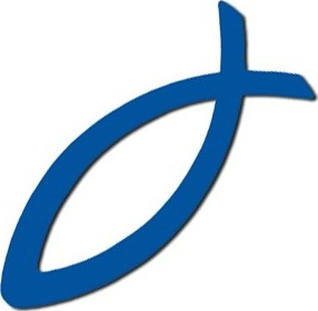 Autocollant ICHTUS bleu