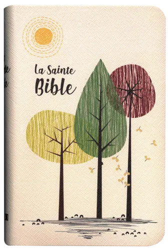 Bible Segond 1910 souple beige/arbre or