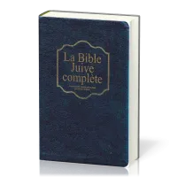 Bible juive complète souple bleu or onglets