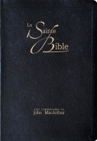 Bible NEG MacArthur souple noir or