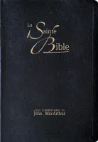 Bible NEG MacArthur souple noir or