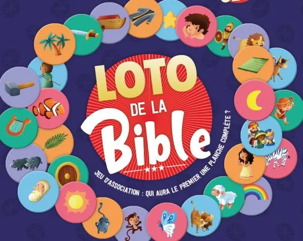 Jeu Loto de la Bible - Jeu d’association : Qui aura le premier une planche complète ?