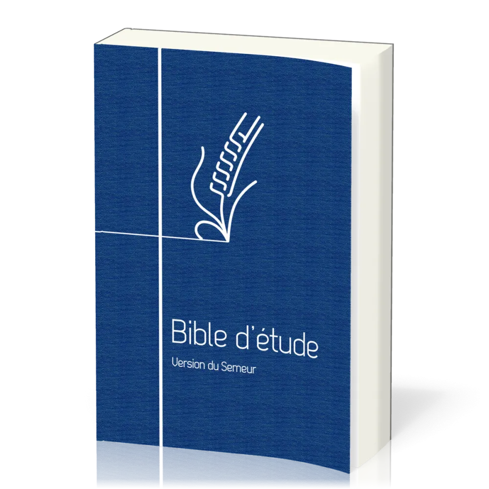 Bible Semeur Etude souple bleu toilé