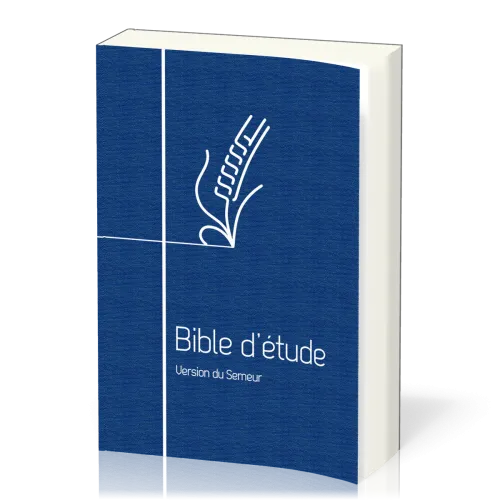 Bible Semeur Etude souple bleu toilé