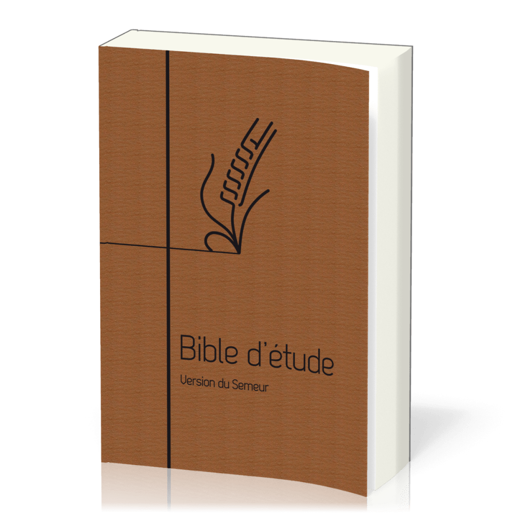 Bible Semeur Etude souple brun toilé