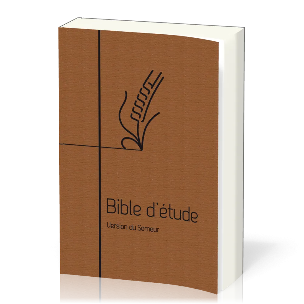 Bible Semeur Etude souple brun toilé