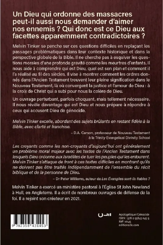 Dieu est-il coupable de génocide