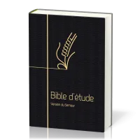 Bible Semeur Etude souple noir or