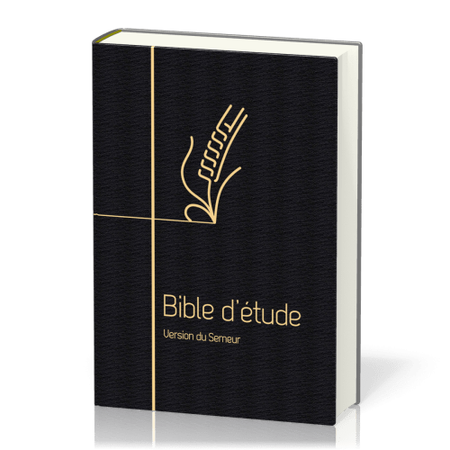 Bible Semeur Etude souple noir or