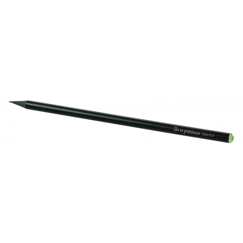 Crayon cristal vert - Tu es précieuse - Esaie 43:4