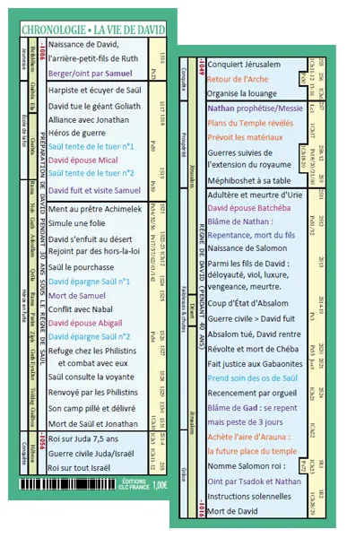 Marque-page - Vie de David