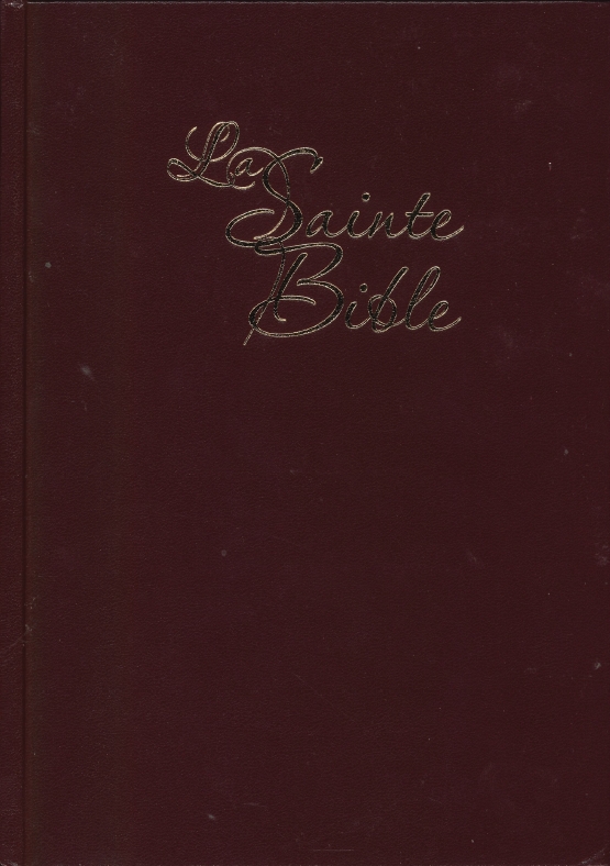 Bible Segond 1910 gros caractères rigide grenat