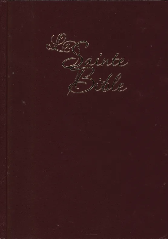 Bible Segond 1910 gros caractères rigide grenat