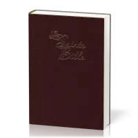 Bible Segond 1910 gros caractères rigide grenat