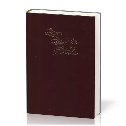 Bible Segond 1910 gros caractères rigide grenat